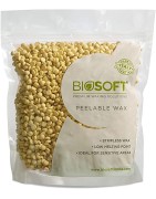Biosoft Premium Waxing Solutions Peelable Wax Vanilla, 500g Ideal For Sensitive Areas